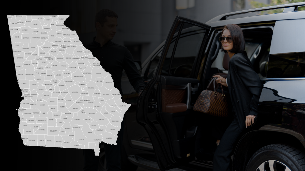 Counties in Georgia Map – Explore Georgia with Luxury Car and Limo Service