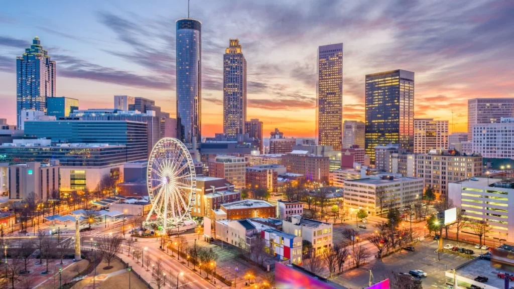 Chauffeur providing luxury transportation from Atlanta Airport to downtown Atlanta