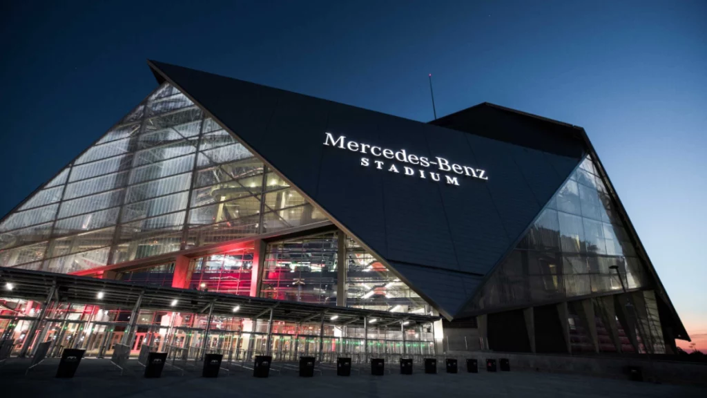 Luxury car service to Mercedes Benz Stadium for World Cup 2026 Atlanta matches with professional chauffeur